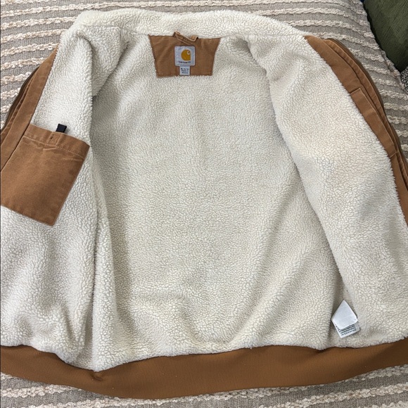 Carhartt Weathered Duck Wildwood Tan Canvas Women’s Jacket size XL - Picture 5 of 15